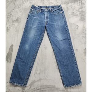 Vintage 90s Y2K Levi's 550 Jeans Mens W36 L34 Blue Relaxed Fit Baggy Streetwear